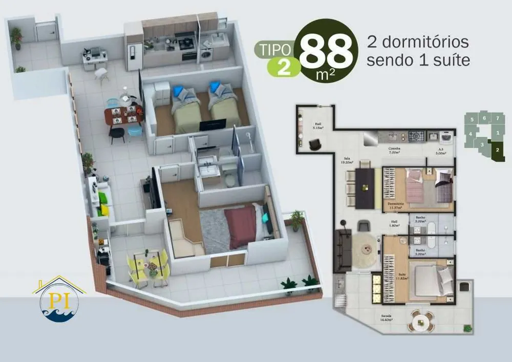 Apartamento, 1 quarto, 51 m² - Foto 15