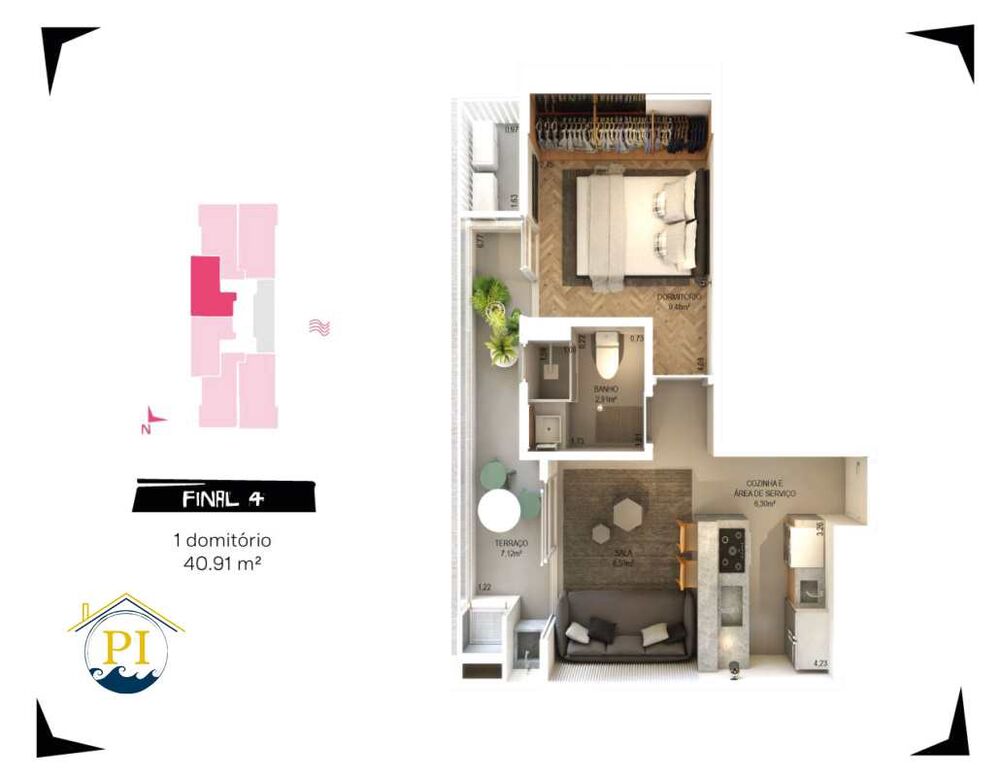 Apartamento, 1 quarto, 40 m² - Foto 16