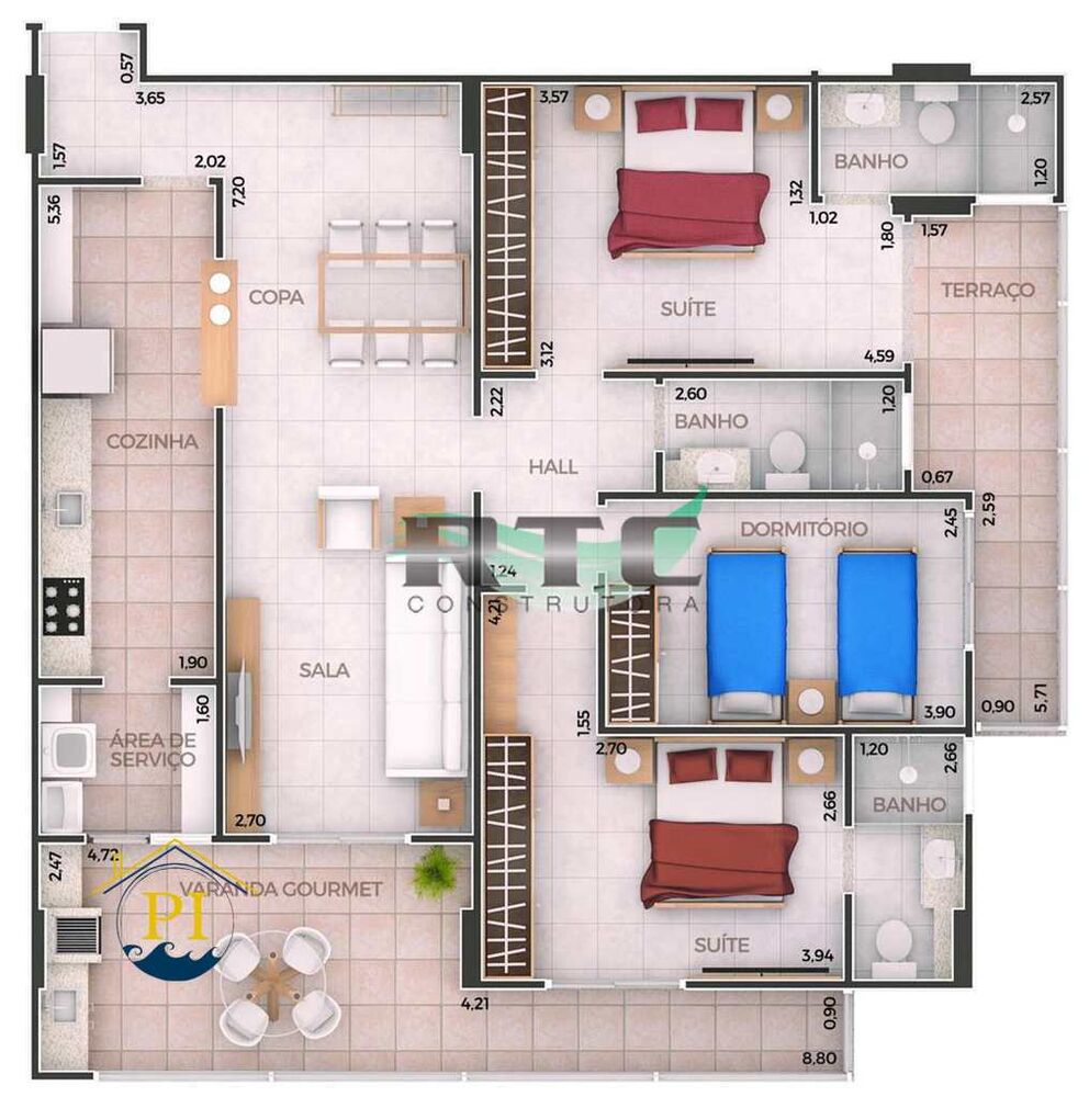 Apartamento, 3 quartos, 119 m² - Foto 31