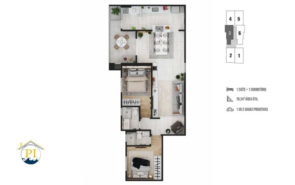 Apartamento, 2 quartos, 78 m² - Foto 6