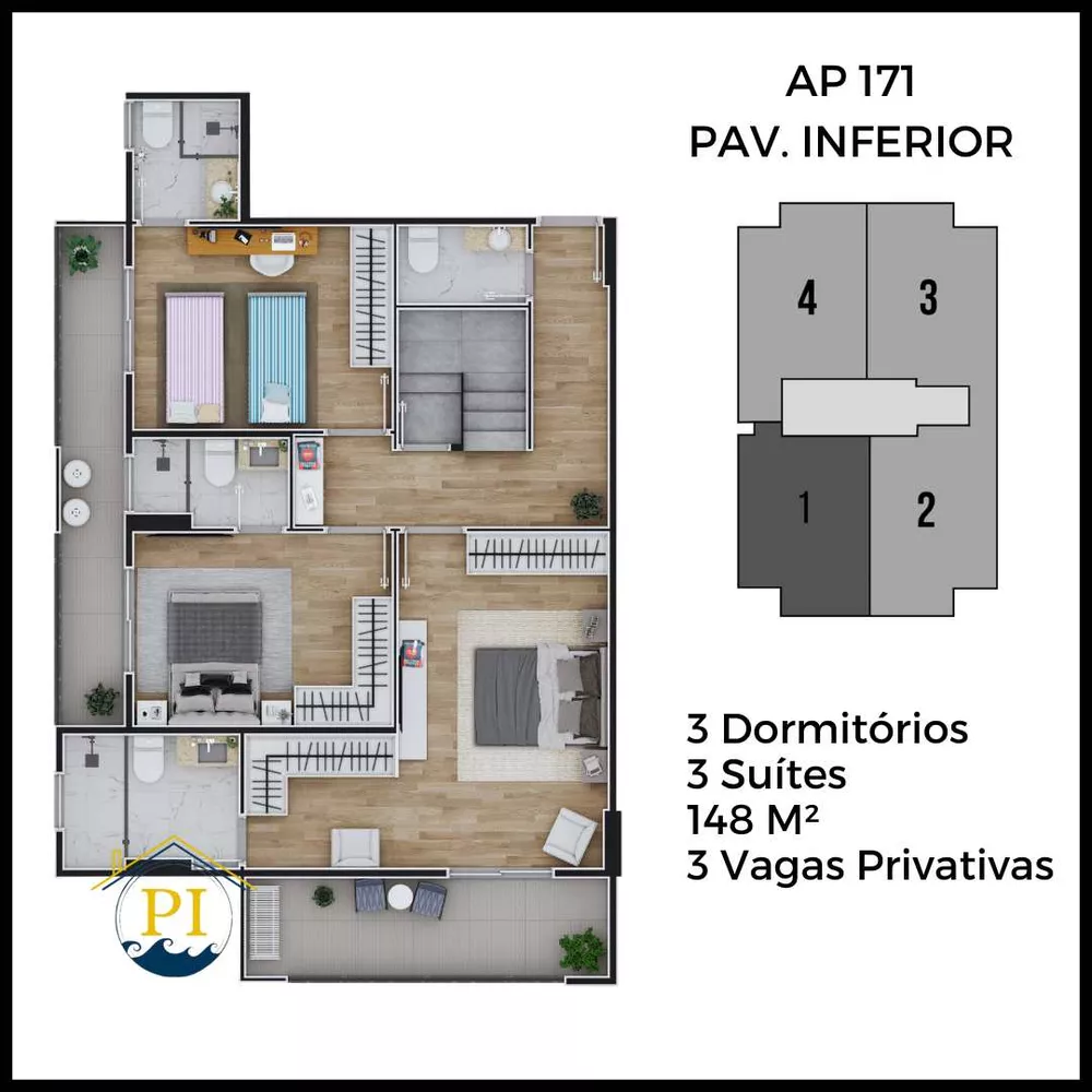 Cobertura à venda com 3 quartos, 148m² - Foto 2