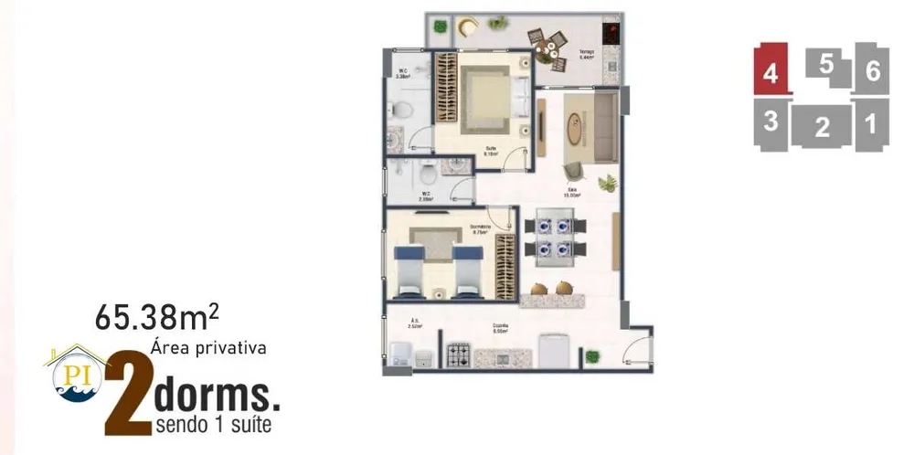 Apartamento, 2 quartos, 65 m² - Foto 15