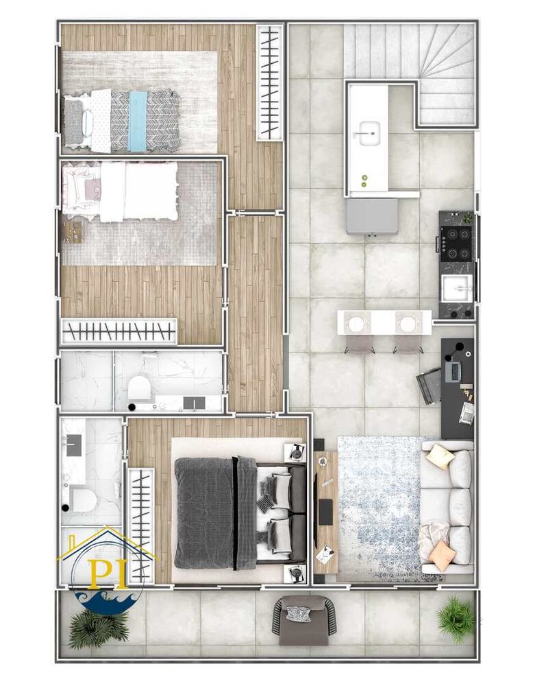 Casa, 2 quartos, 52 m² - Foto 9