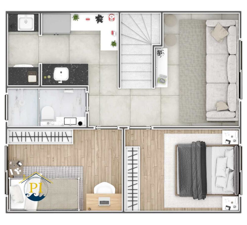 Casa, 2 quartos, 52 m² - Foto 12