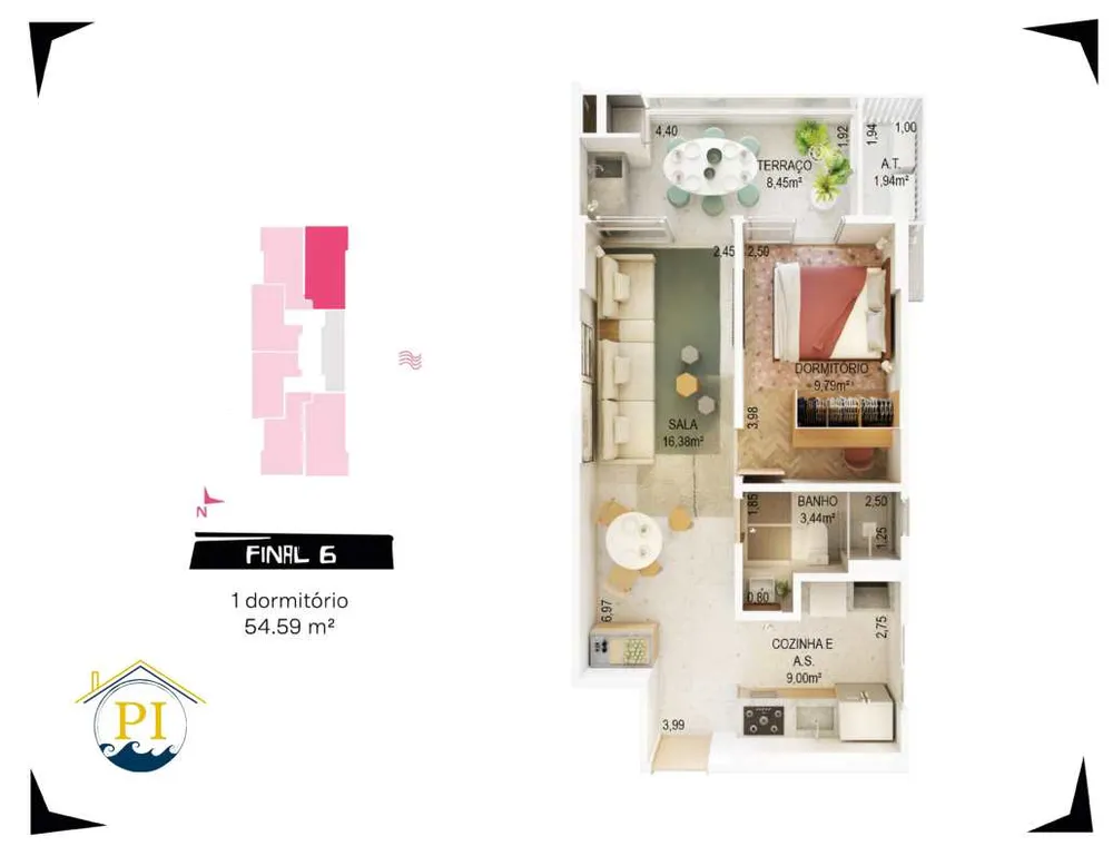 Apartamento, 1 quarto, 47 m² - Foto 16