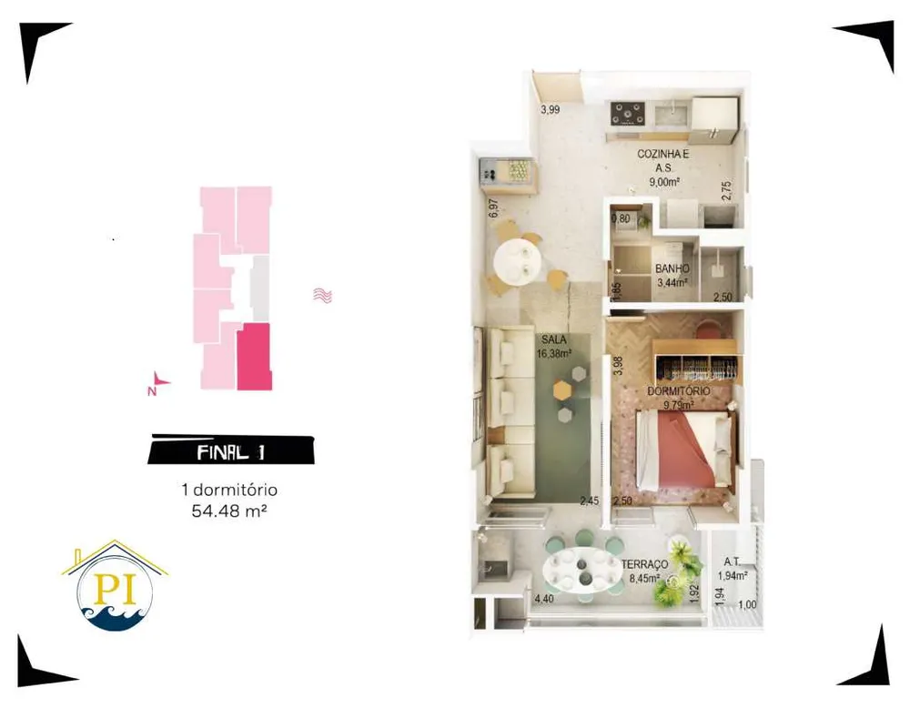 Apartamento, 1 quarto, 47 m² - Foto 11