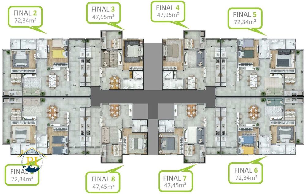 Apartamento, 1 quarto, 48 m² - Foto 9