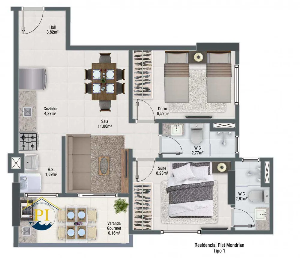 Apartamento, 2 quartos, 57 m² - Foto 10