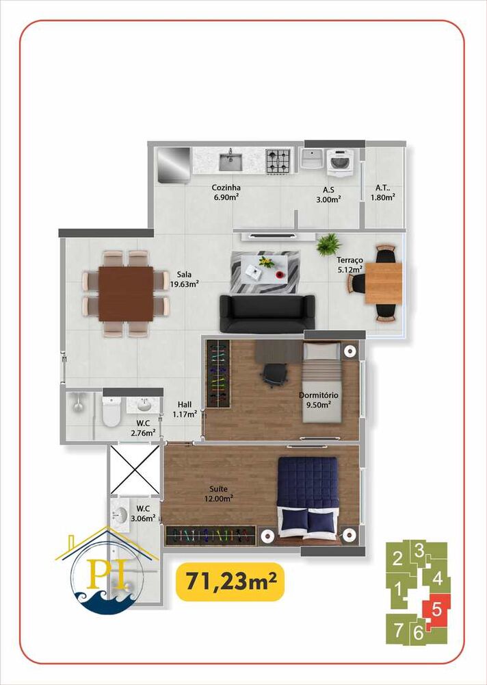 Apartamento, 2 quartos, 71 m² - Foto 19