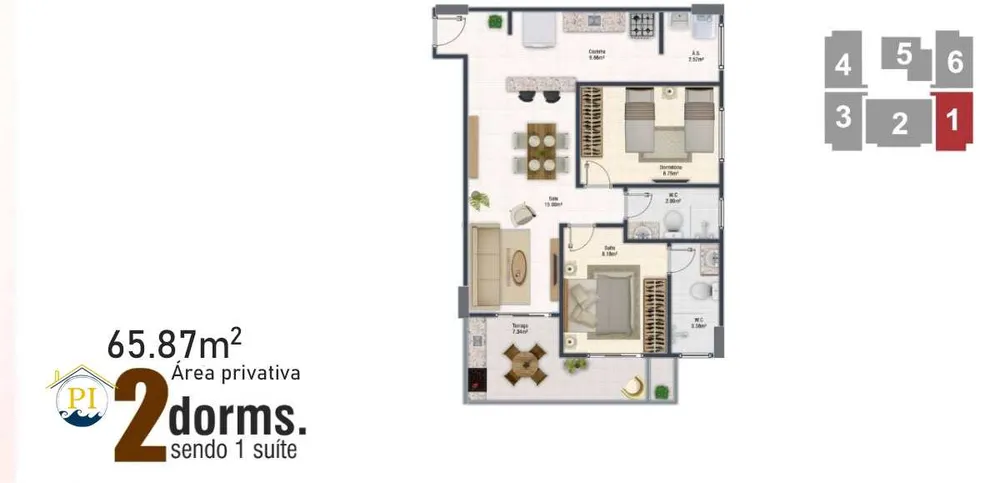 Apartamento, 2 quartos, 65 m² - Foto 11