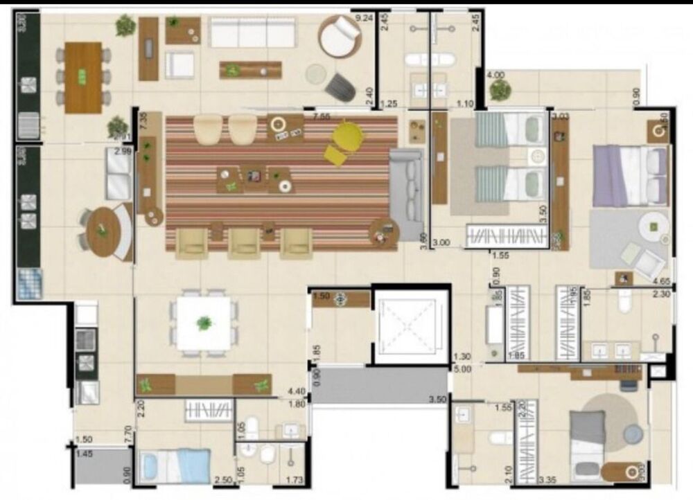 Apartamento, 3 quartos, 188 m² - Foto 2