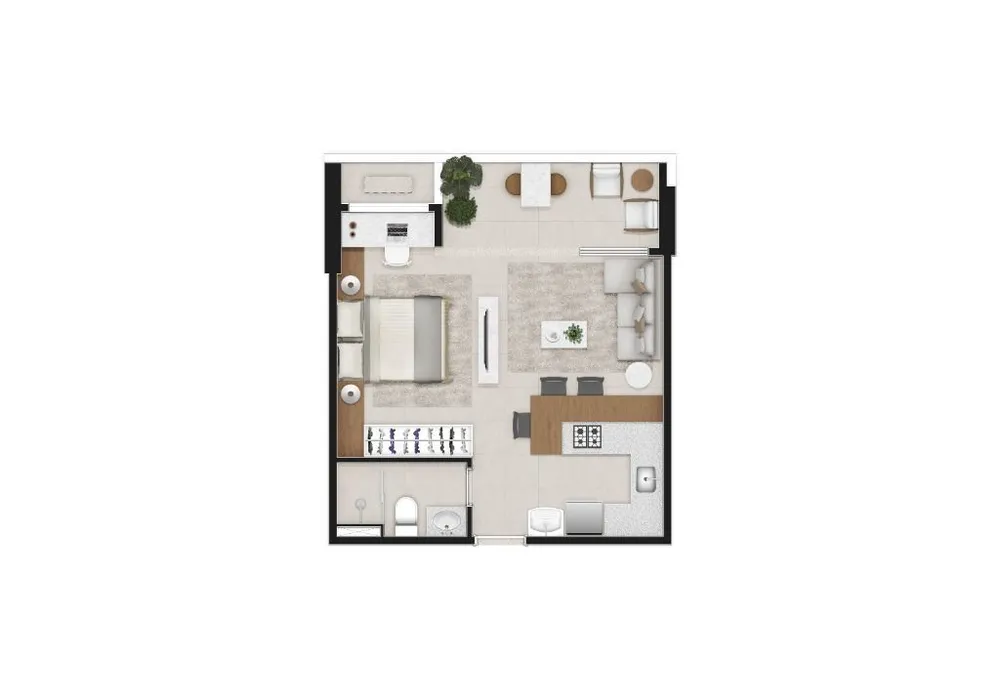 Apartamento, 1 quarto, 38 m² - Foto 12