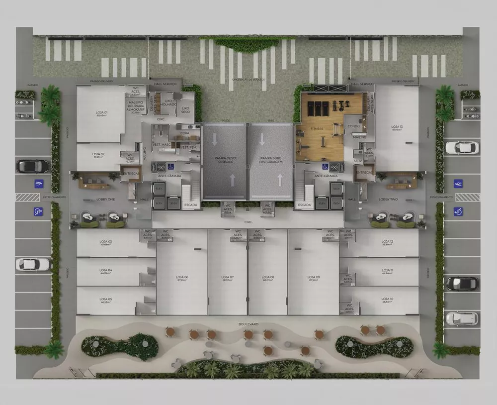 Apartamento, 1 quarto, 46 m² - Foto 12