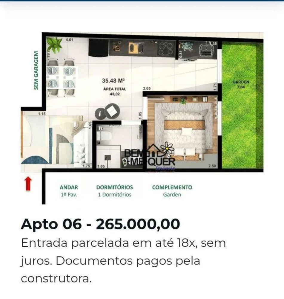 Apartamento, 1 quarto, 43 m² - Foto 11