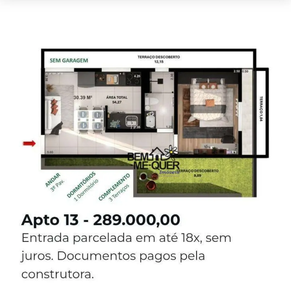 Apartamento, 1 quarto, 36 m² - Foto 8