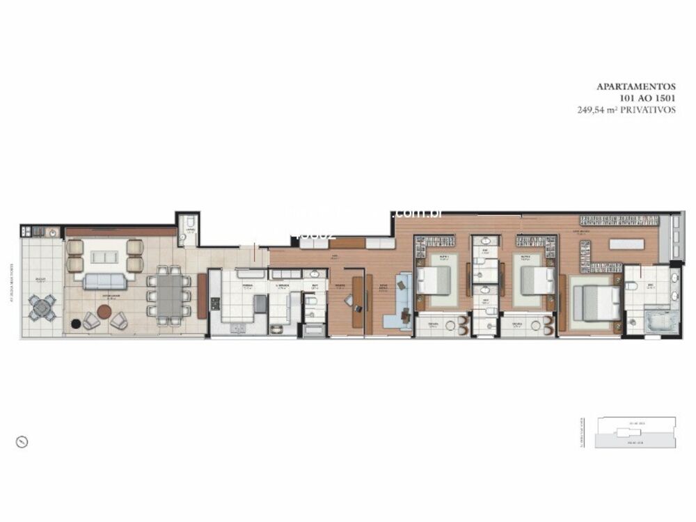 Apartamento, 3 quartos, 249 m² - Foto 2