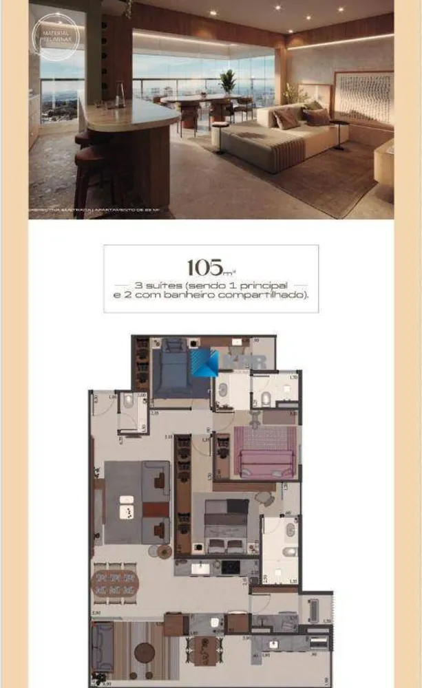 Apartamento, 3 quartos, 105 m² - Foto 11
