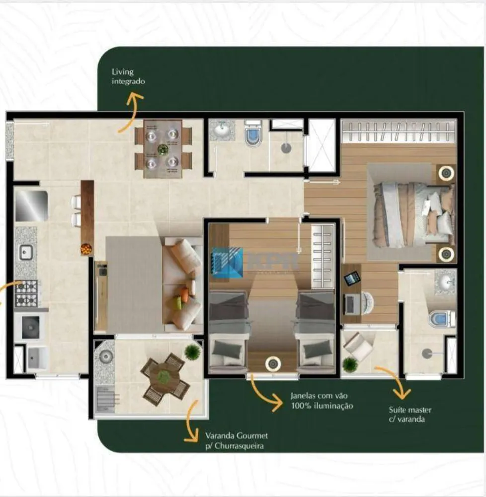 Apartamento, 2 quartos, 66 m² - Foto 1