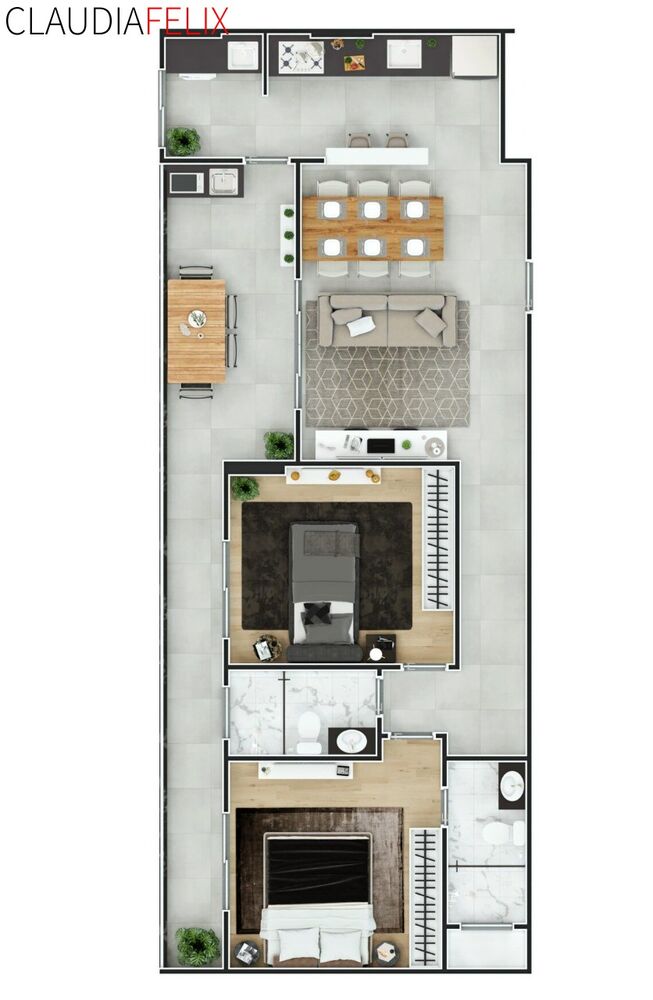 Apartamento, 2 quartos, 84 m² - Foto 3