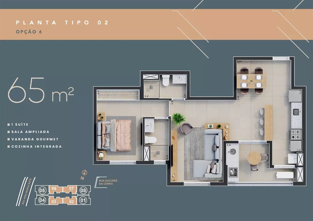 Apartamento, 3 quartos, 85 m² - Foto 1