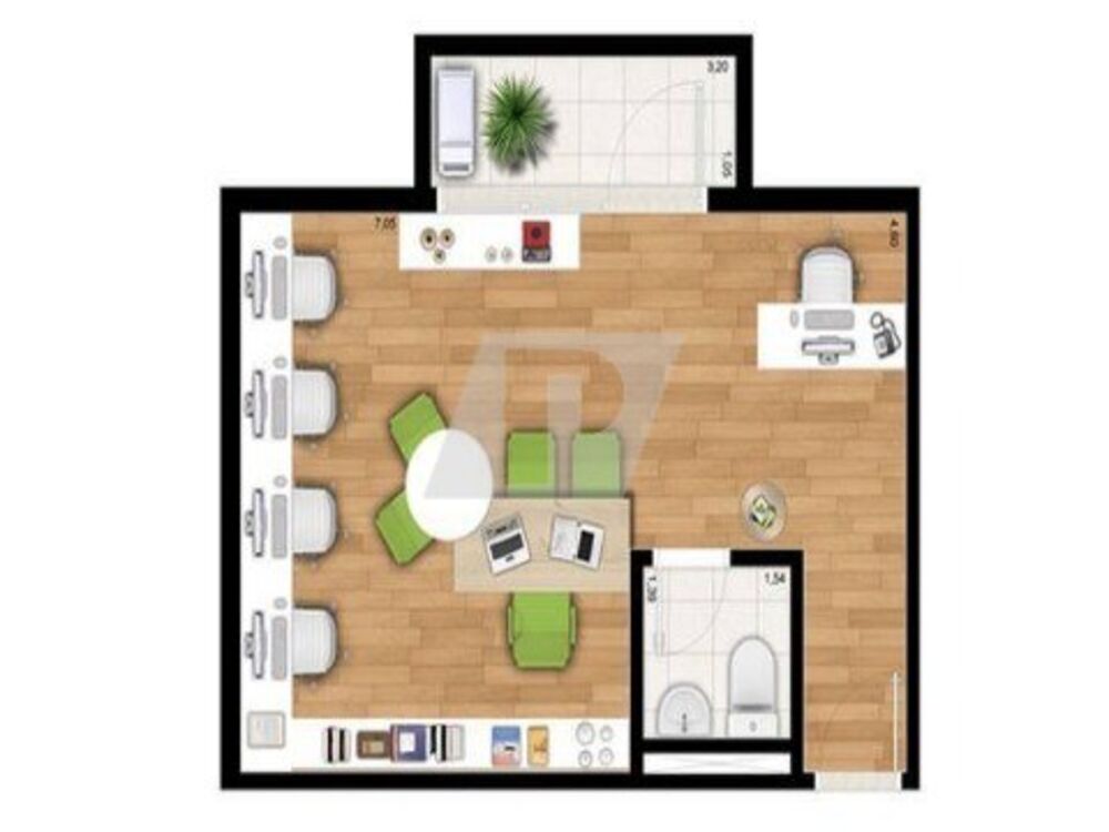 Sala-Conjunto, 42 m² - Foto 3