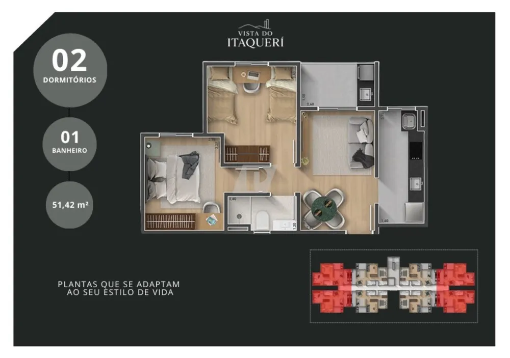 Apartamento, 2 quartos - Foto 7