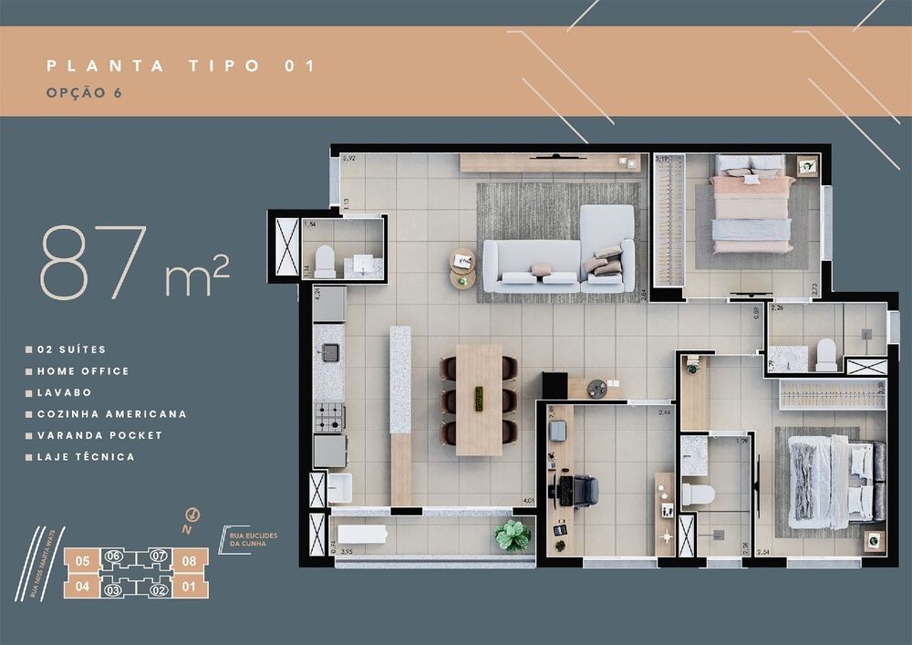 Apartamento, 2 quartos, 65 m² - Foto 6