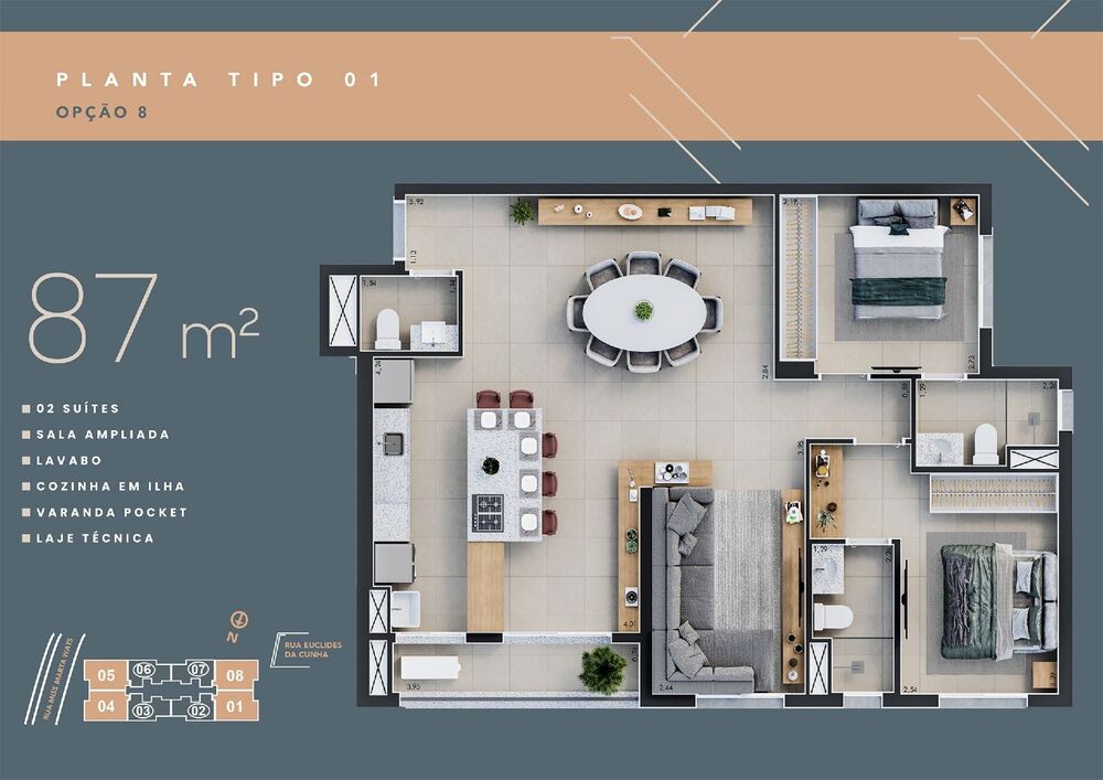 Apartamento, 2 quartos, 65 m² - Foto 7