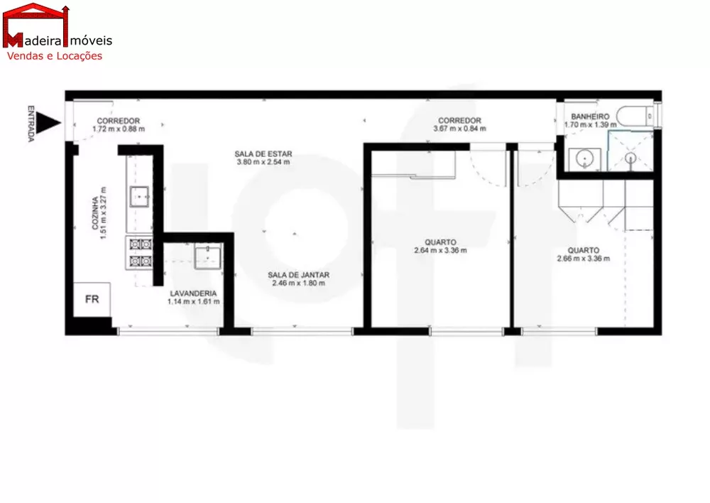 Apartamento à venda com 2 quartos, 50m² - Foto 2