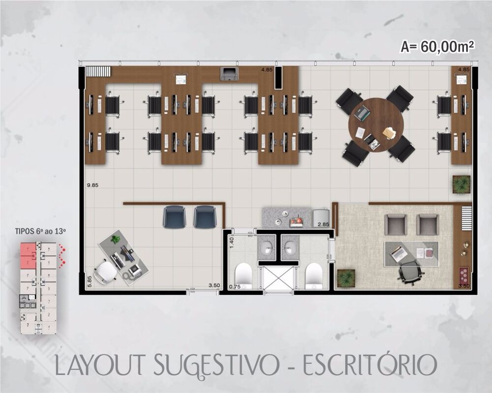 Sala-Conjunto, 30 m² - Foto 7