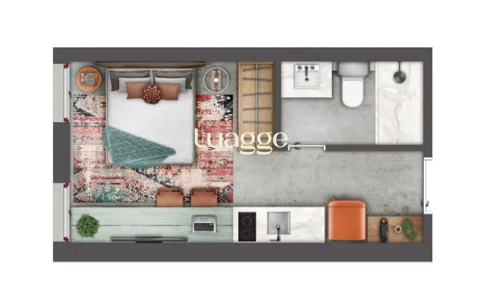 Apartamento, 1 quarto, 17 m² - Foto 1