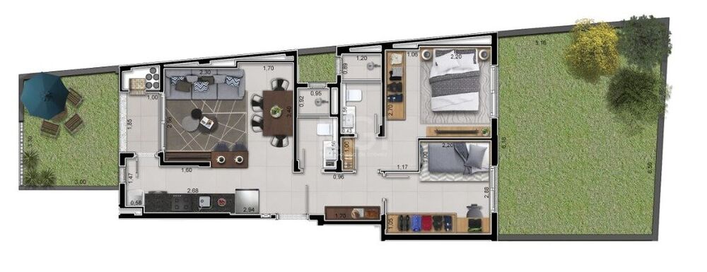 Apartamento à venda com 2 quartos, 64m² - Foto 4