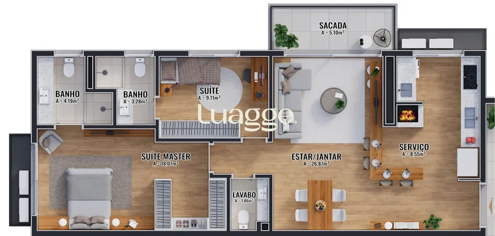 Apartamento, 2 quartos, 97 m² - Foto 1