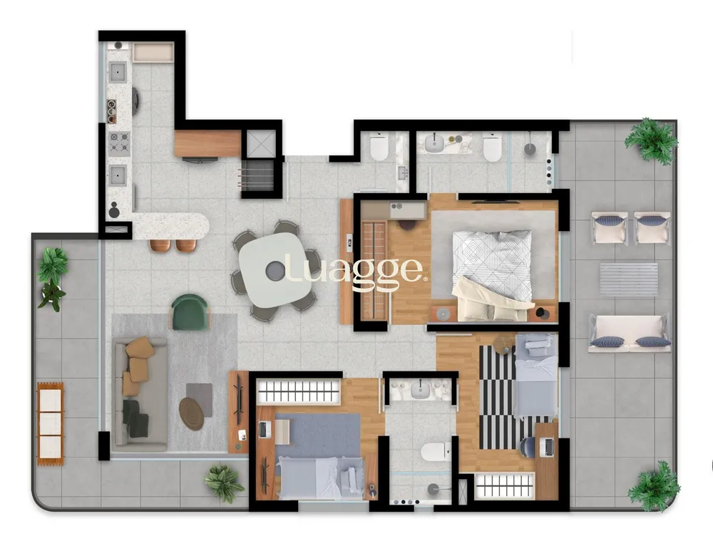 Apartamento, 3 quartos, 96 m² - Foto 1