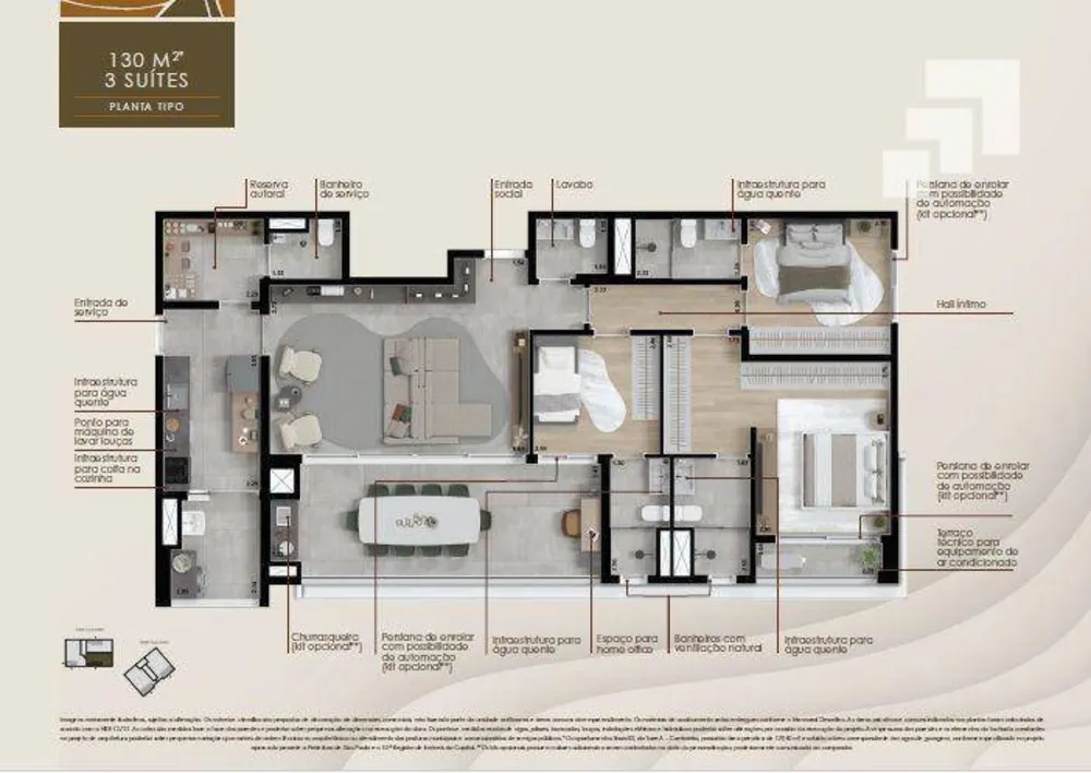 Apartamento, 3 quartos, 192 m² - Foto 16