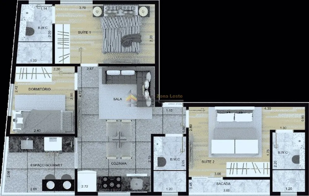 Apartamento, 2 quartos, 31 m² - Foto 10