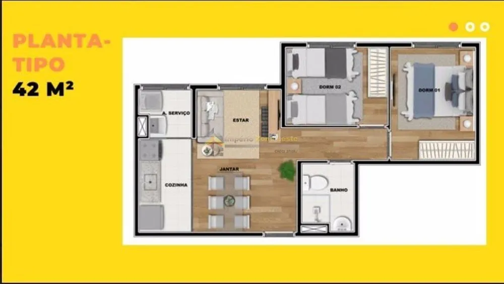 Apartamento, 2 quartos, 42 m² - Foto 8