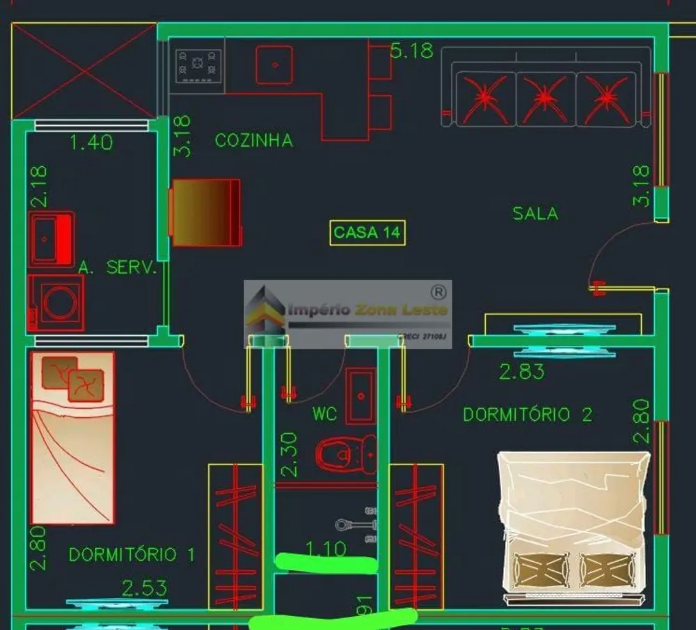 Apartamento, 2 quartos, 45 m² - Foto 12