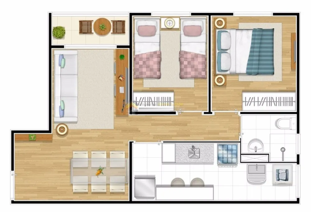 Apartamento, 2 quartos, 53 m² - Foto 16