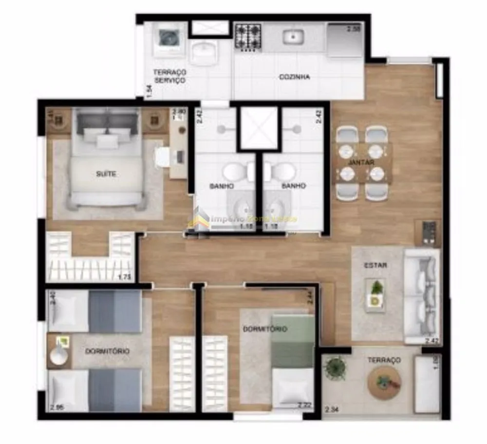 Apartamento, 2 quartos, 50 m² - Foto 8