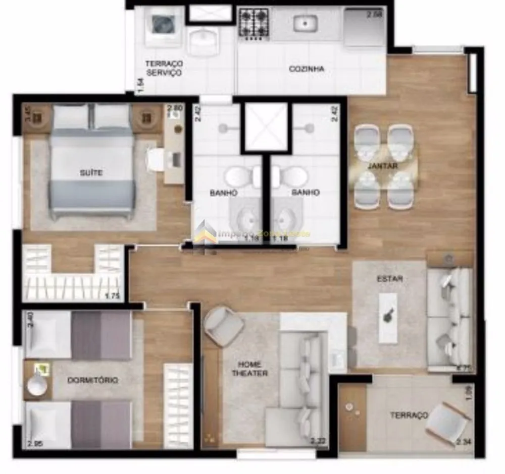 Apartamento, 2 quartos, 50 m² - Foto 9
