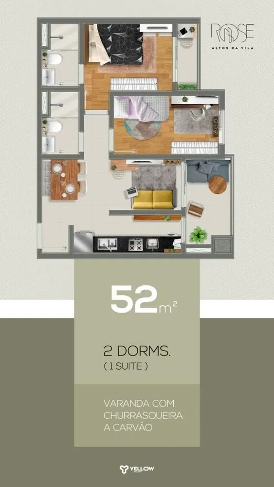 Apartamento, 2 quartos, 45 m² - Foto 7