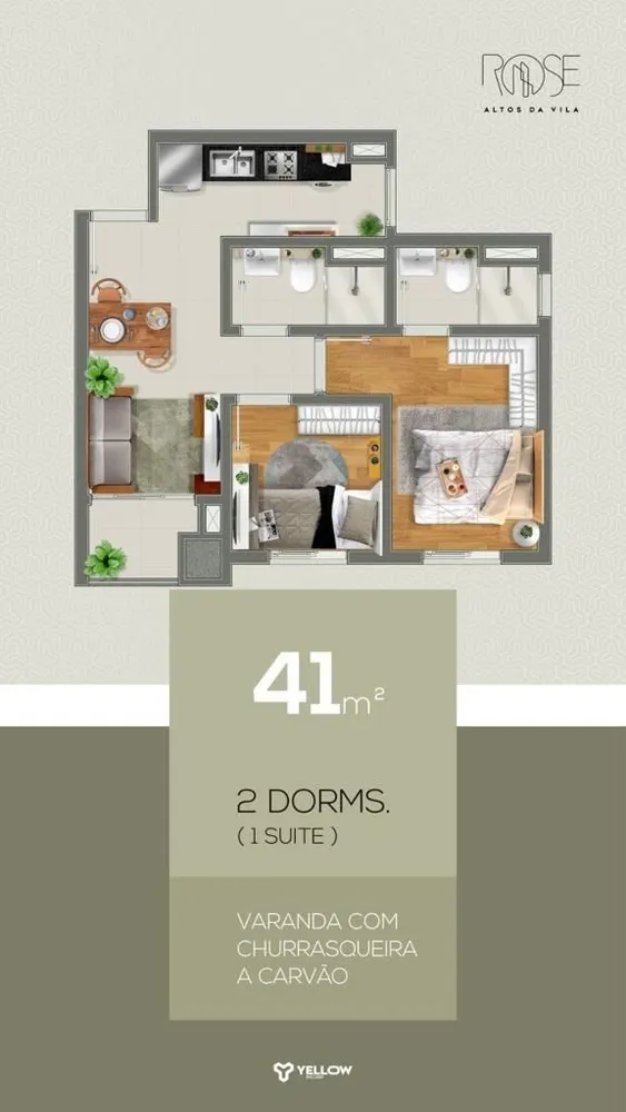 Apartamento, 2 quartos, 45 m² - Foto 5