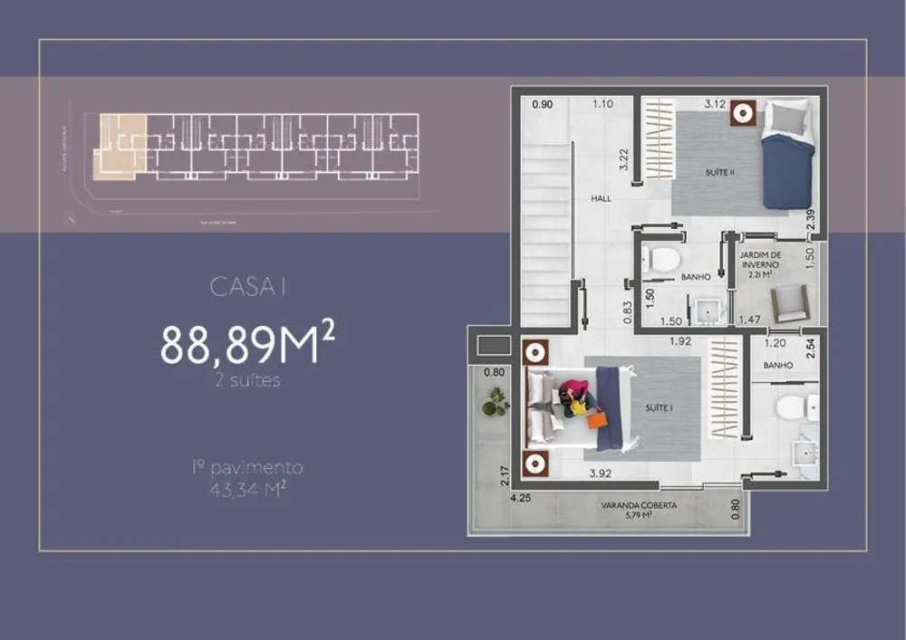 Sobrado, 2 quartos, 84 m² - Foto 15