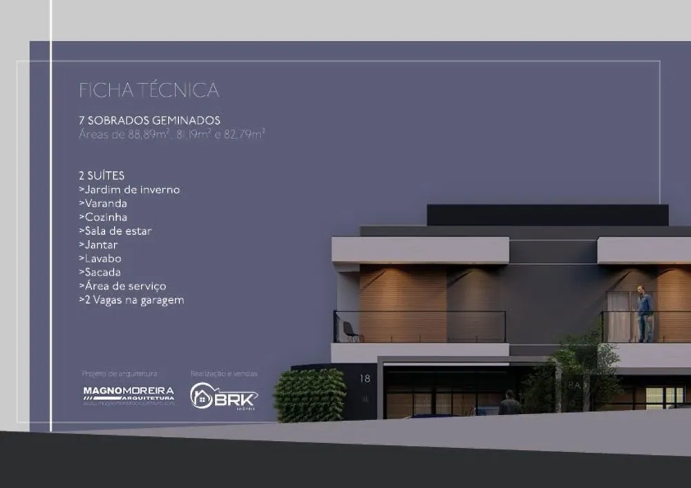 Sobrado, 2 quartos, 84 m² - Foto 2