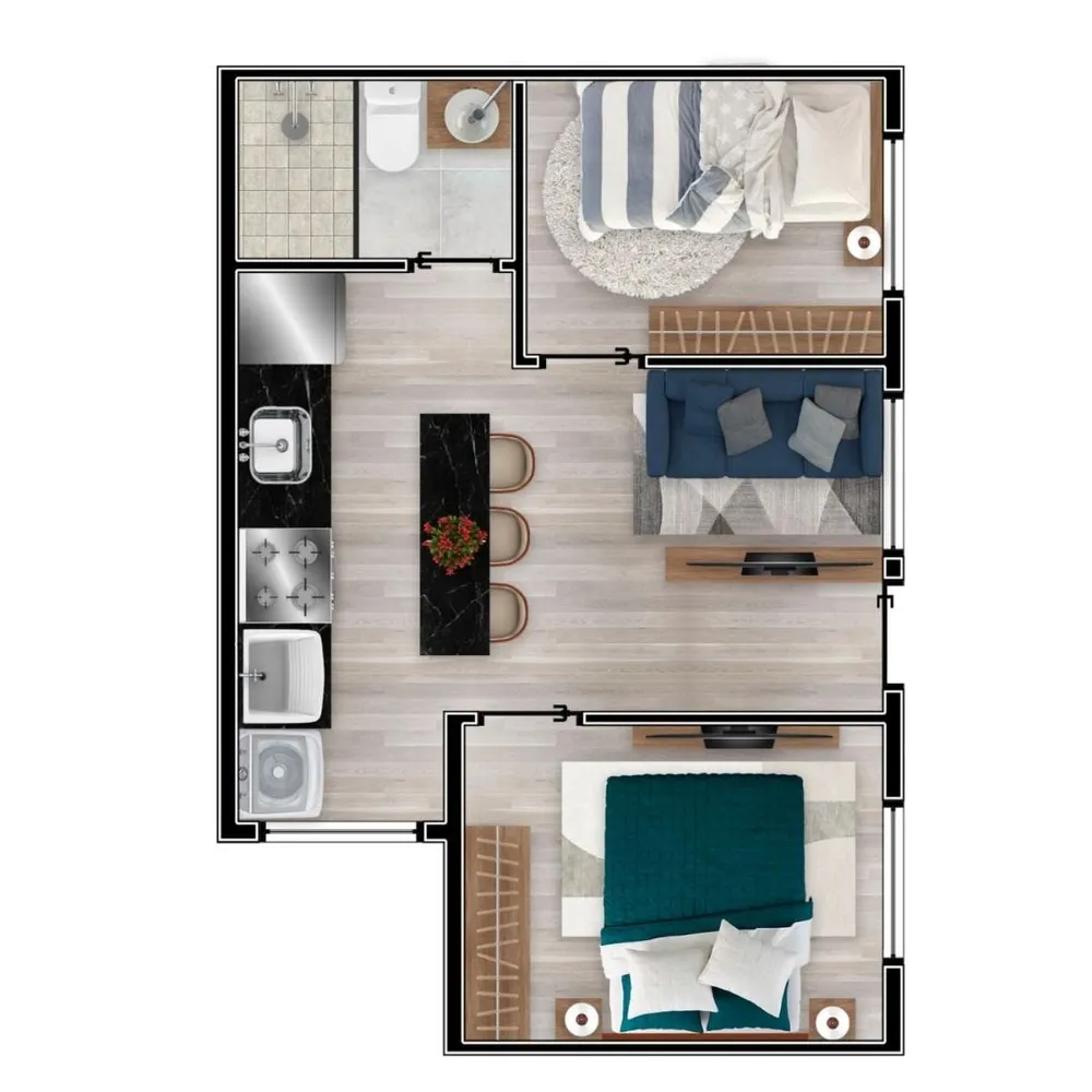 Apartamento, 1 quarto, 26 m² - Foto 11