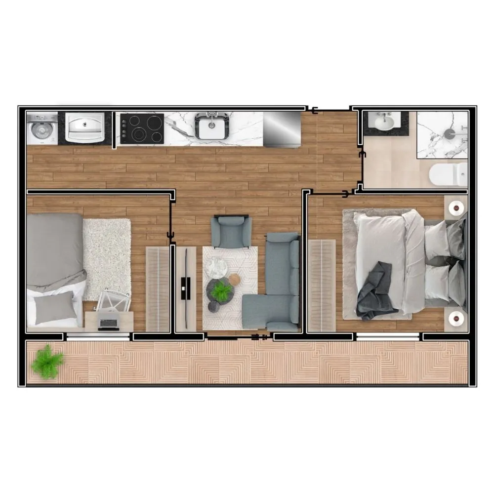 Apartamento, 1 quarto, 26 m² - Foto 7