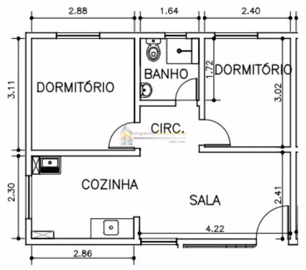 Apartamento, 2 quartos, 44 m² - Foto 5