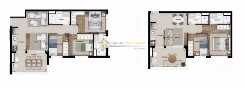 Apartamento, 2 quartos, 54 m² - Foto 1