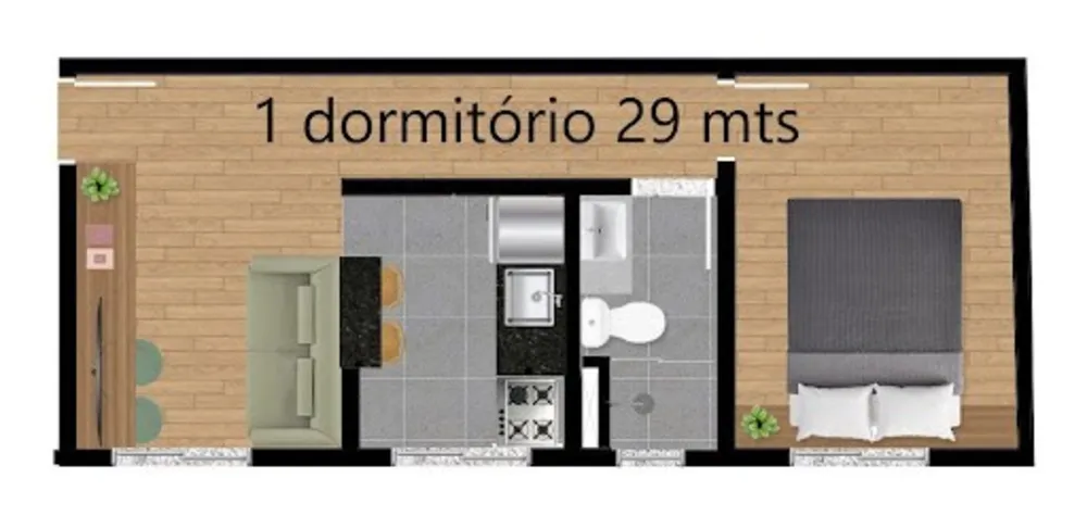 Apartamento, 2 quartos, 39 m² - Foto 5